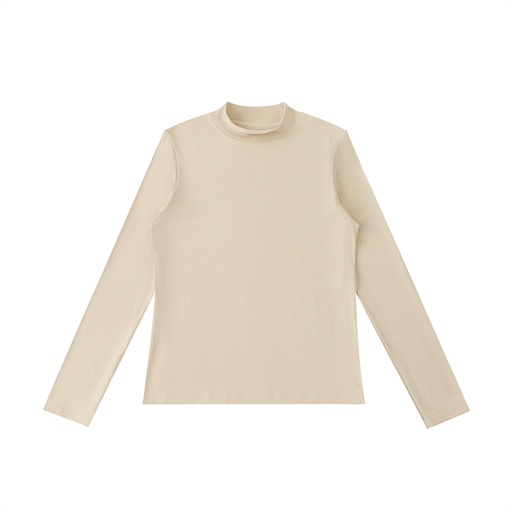 Essential Mock Neck Long Sleeve – Lightweight & Breathable
