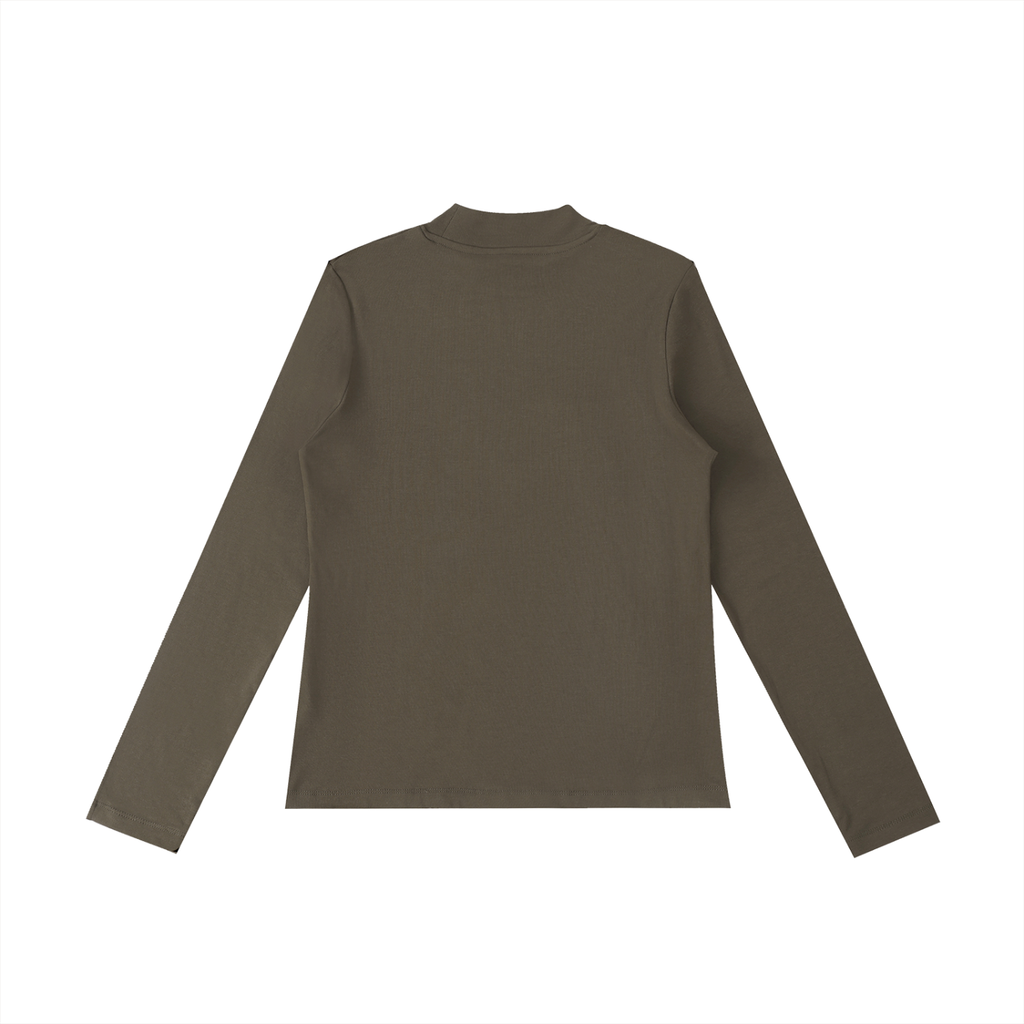 Essential Mock Neck Long Sleeve – Lightweight & Breathable