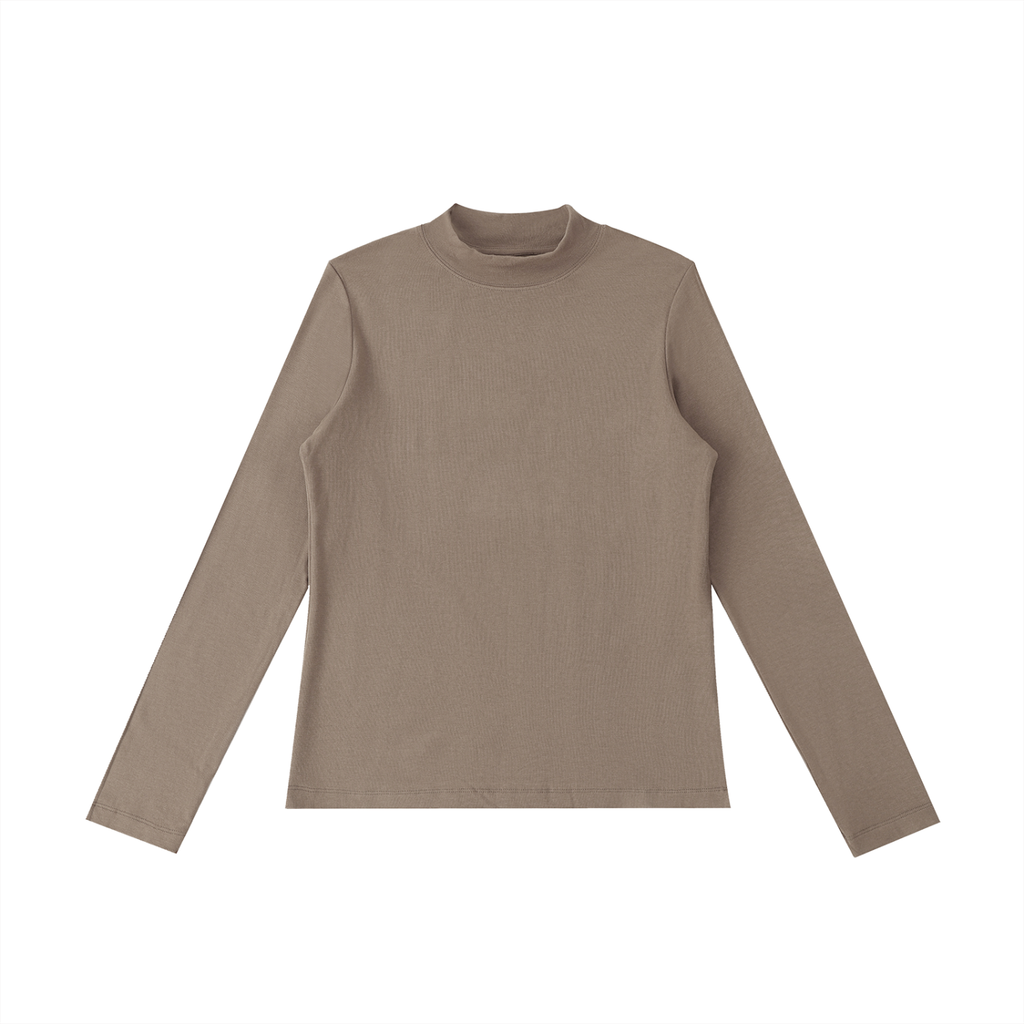 Essential Mock Neck Long Sleeve – Lightweight & Breathable