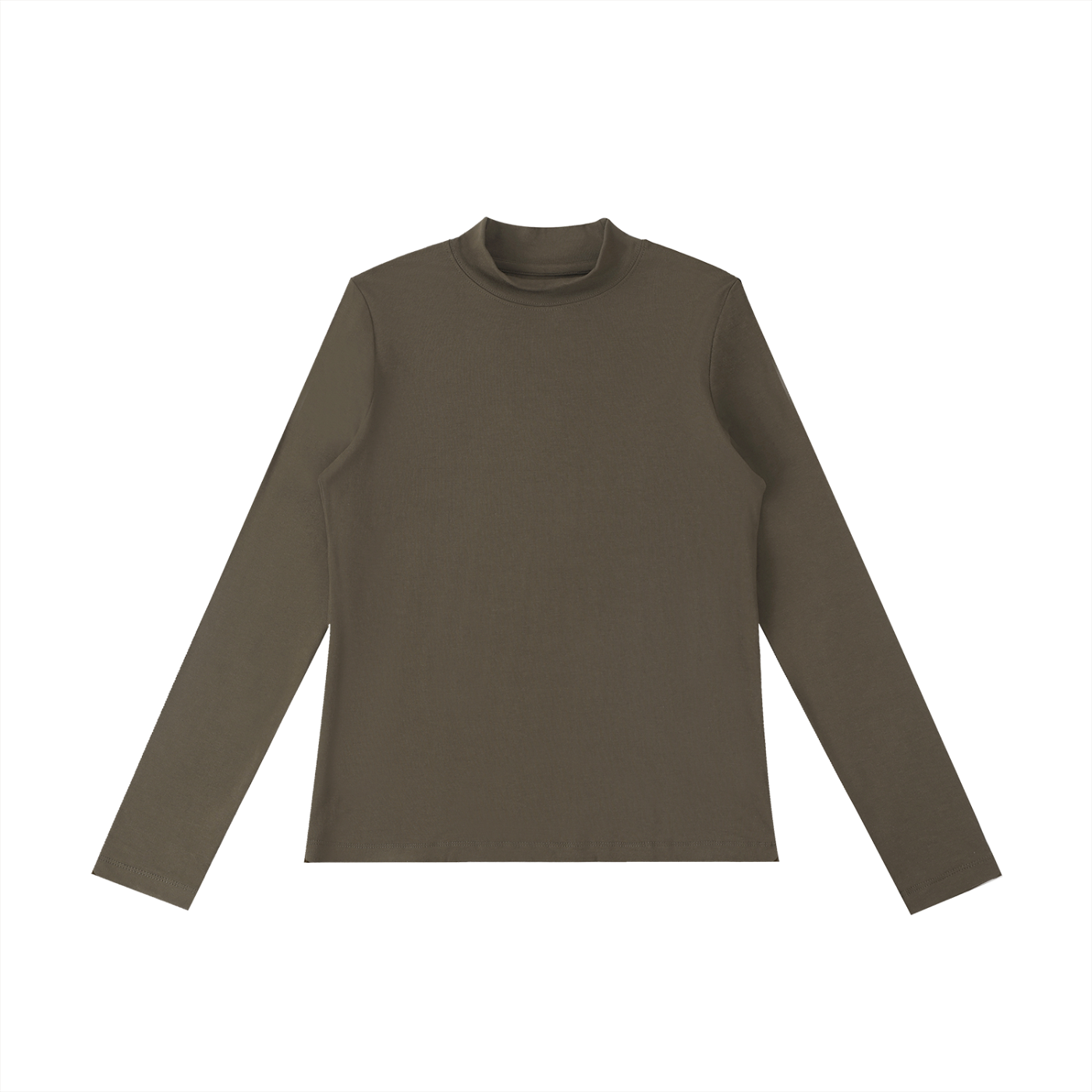 Essential Mock Neck Long Sleeve – Lightweight & Breathable