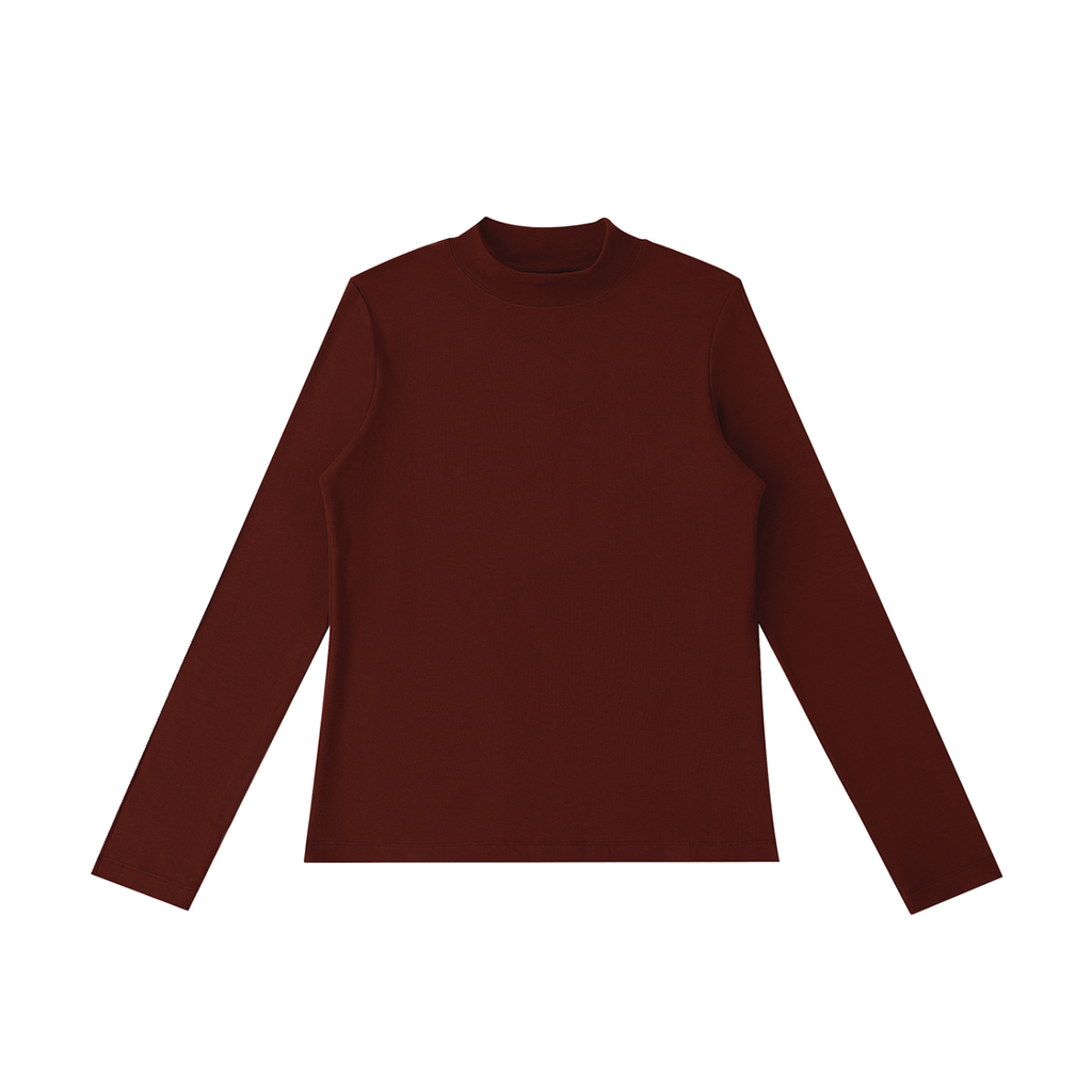 Essential Mock Neck Long Sleeve – Lightweight & Breathable