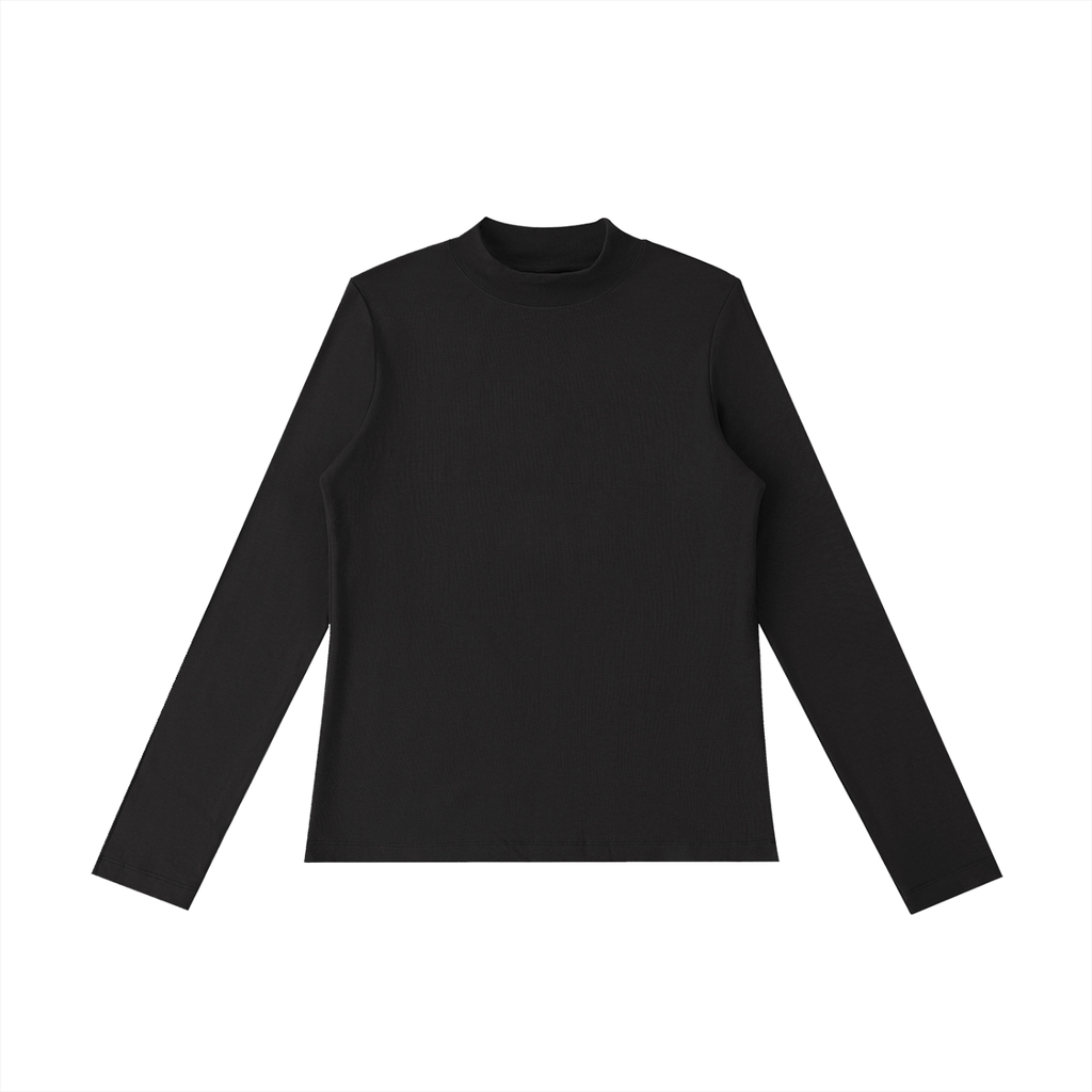 Essential Mock Neck Long Sleeve – Lightweight & Breathable
