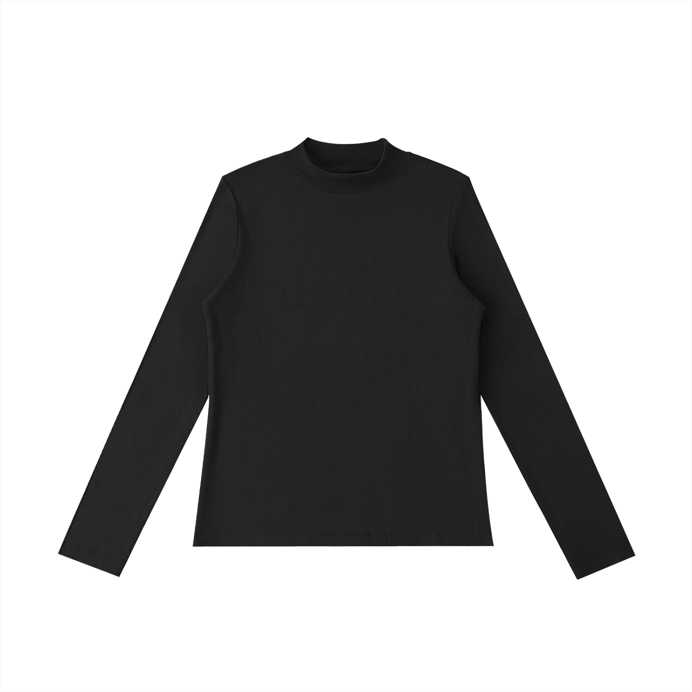 Essential Mock Neck Long Sleeve – Lightweight & Breathable