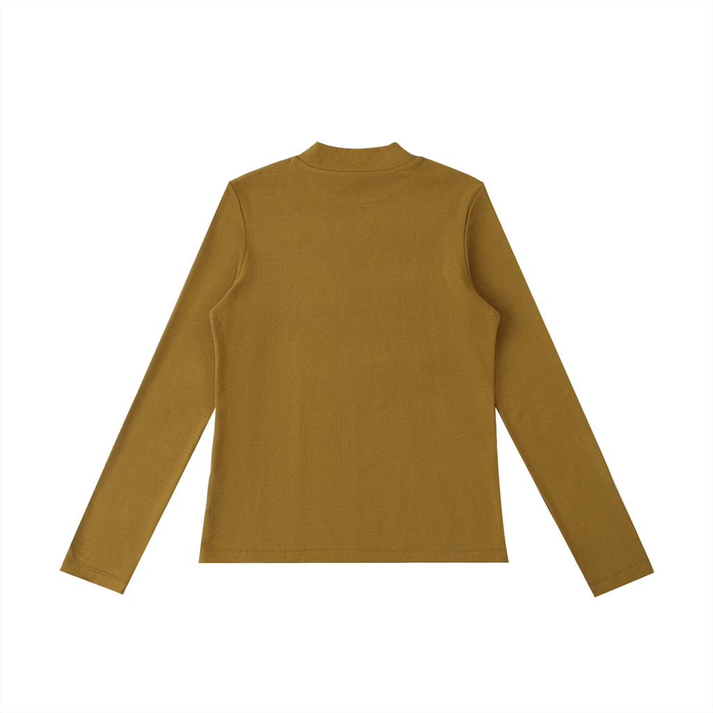 Essential Mock Neck Long Sleeve – Lightweight & Breathable