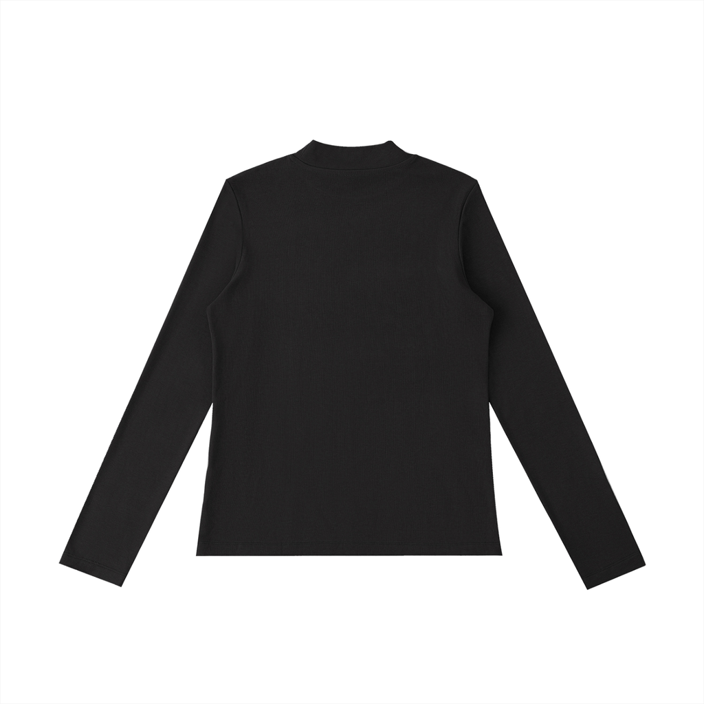 Essential Mock Neck Long Sleeve – Lightweight & Breathable